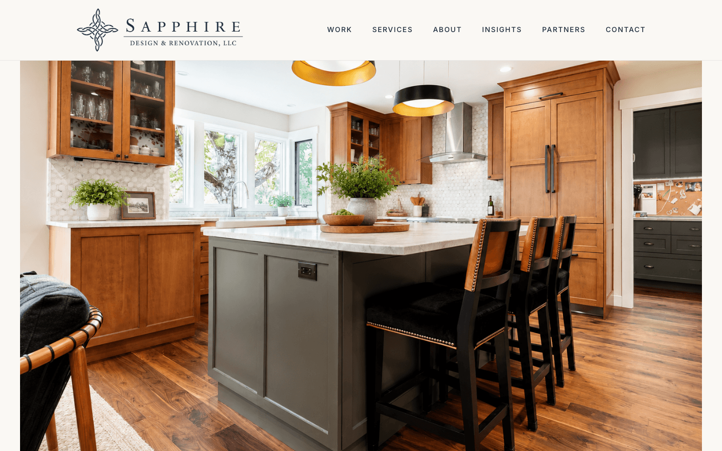 Sapphire Design & Renovation website preview