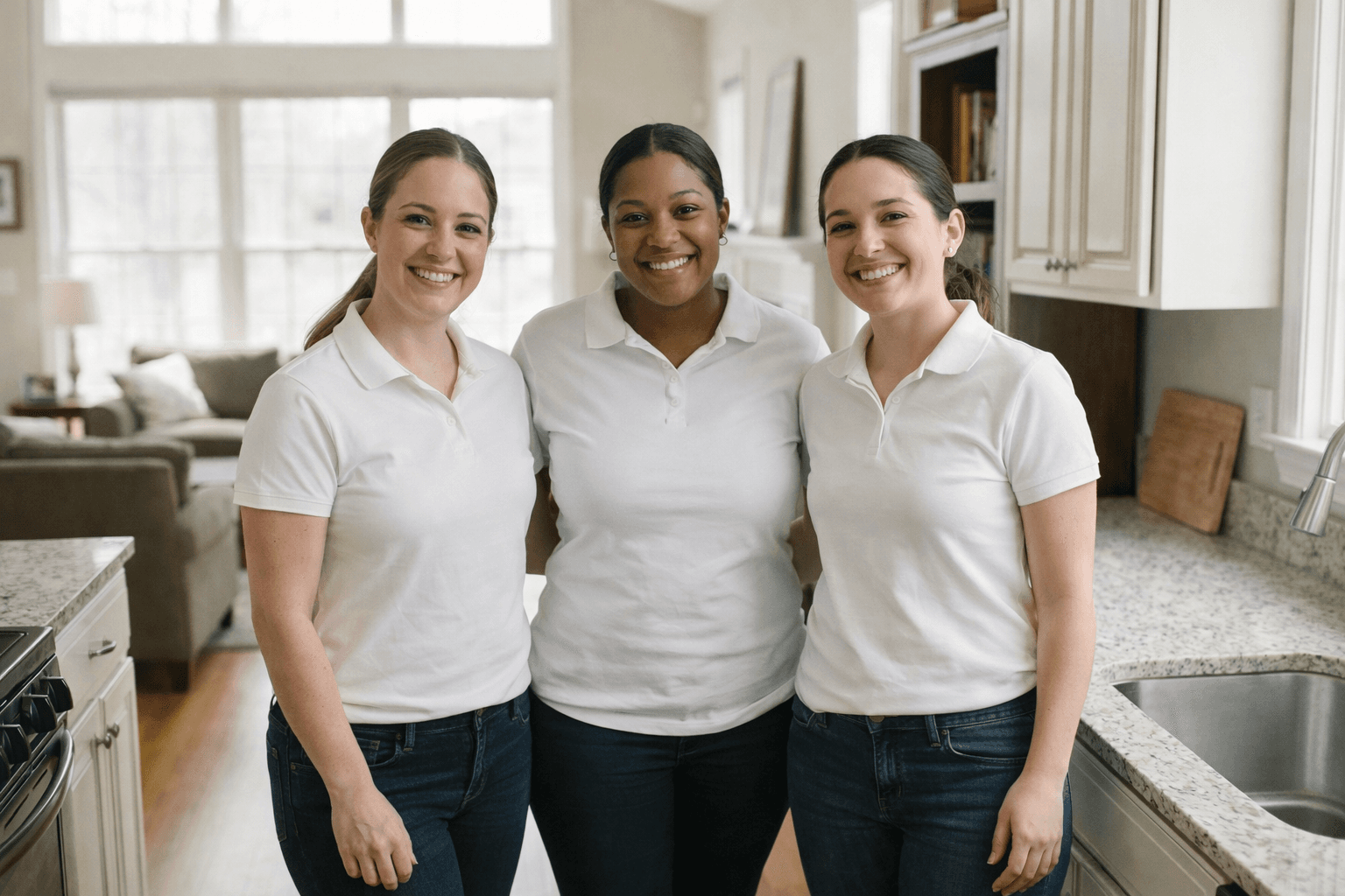 Cleaning crew ready for service